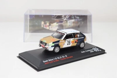 B21 1:43 ALTAYA IXO SEAT IBIZA 1.5 GLX GR. B RALLY CATALUNYA 1986 #28 MIB - Immagine 1 di 4