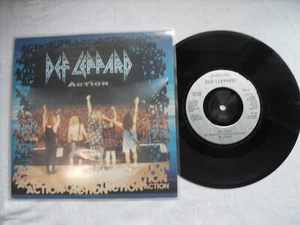 DEF LEPPARD ACTION BLUDGEON RIFFOLA RECORDS UK 7" VINYL SINGLE in PICTURE SLEEVE - Picture 1 of 2