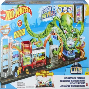 Mattel Hot Wheels City Ultimate Octo Car Wash Playset for Kids 4+ - Picture 1 of 12