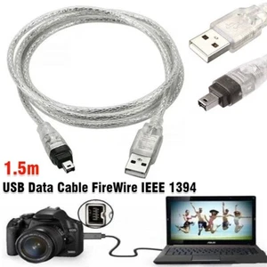 For Mini DV MiniDV USB Data Cable FireWire IEEE 1394 HDV Camcorder to Edit PC - Zdjęcie 1 z 12