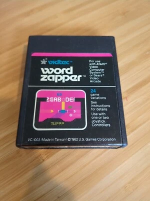 Word Zapper (Atari 2600, 1982) By Vidtec  | 2600+ 7800+ Retron 77 - Image 1 of 2