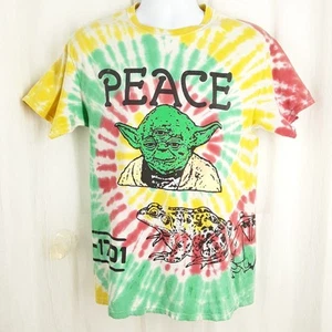 FIFTH SUN Herren Small Tie-Dye T-Shirt, Psychedelic Retro Band Sci Fi, Peace Yoda - Bild 1 von 9