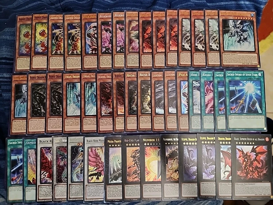 Yugioh 45 Card Dragon Ruler Deck Core Genesys Format Armed Dragons Eclipse  - Image 1 of 1