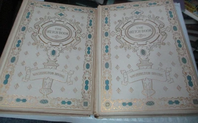 The Sketch Book of Geoffrey Crayon, Gent by Washington Irving 1897 2 vol set  VG - Image 1 of 3