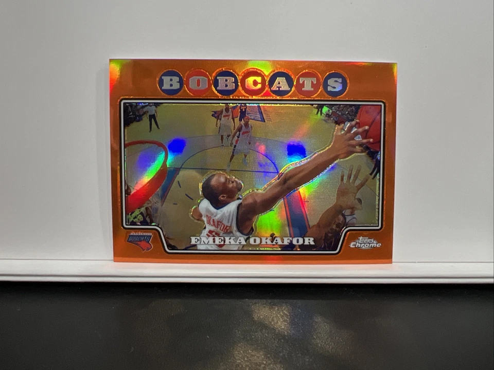 2008-09 Topps Chrome - Emeka Okafor #50 Orange Refractor /499 - Image 1 of 3