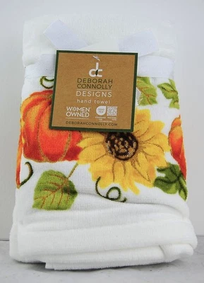NWT Deborah Connolly SET 2 PLUSH FALL HAND TOWELS REALLY NICE - Image 1 of 2