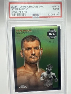 Stipe Miocic 2024 Chrome 1954-Black 10/10 PSA- 9 UFC-S-251 - Image 1 of 2