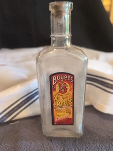 Antique Boyers Oil Polish Bottle - Picture 1 of 4