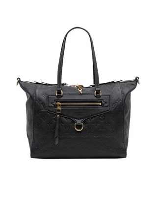 Preloved louis vuitton Leather Tote Bag Women Black Satchel One Size Foto 1 de 4