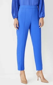 Ann Taylor The Eva einfache Knöchelhose Größe XS royalblau spitz zulaufendes Bein hoher Bund 98 $ - Bild 1 von 8