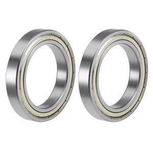 6911ZZ Deep Groove Ball Bearings Z2 55x80x13mm Double Shielded Chrome Steel 2pcs - Picture 1 of 7