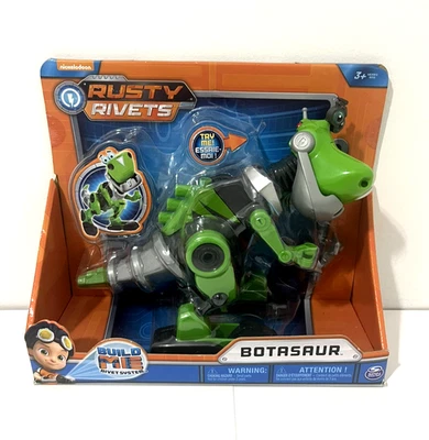 RUSTY RIVETS BOTASAUR DINOSAUR BUILD ME RIVET SYSTEM NICKELODEON SPIN MASTER NEW - Image 1 of 4