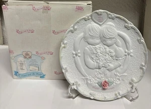 Precious Moments Happy Anniversary Plate 166243 NEW 6.5" w/Easel - Picture 1 of 3