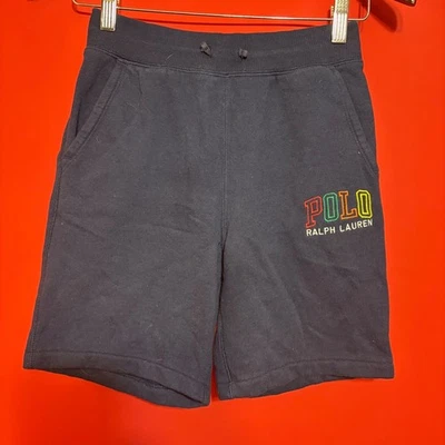 Polo Ralph Lauren Shorts Kids M(10-12) Navy Blue Multicolor Logo Embroidered - Image 1 of 4