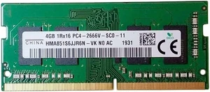 🔥 Sk HYNIX RAM Memory DDR4 4GB PC4-2666V 1Rx16 HMA851S6JJR6N-VK - Picture 1 of 1