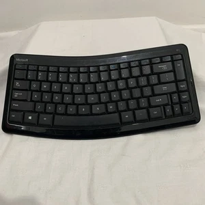 Microsoft Black Wireless Keyboard Laptop - Zdjęcie 1 z 6