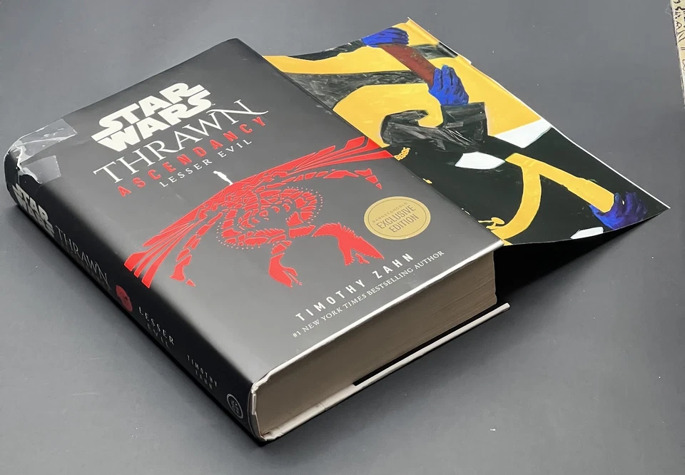 Star Wars Thrawn Ascendancy Lesser Evil with Poster Timothy Zahn - Image 1 of 1