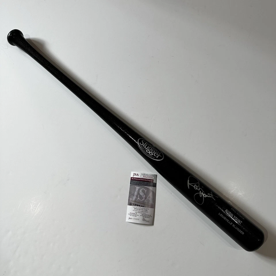 Robin Yount Signed Louisville Slugger Pro Stock Player Model Bat JSA Brewers - Image 1 of 4
