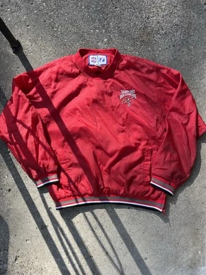 Vintage Logo 7 Game Day Tampa Bay Buccaneers Warm Up Windbreak Football Jacket M - Image 1 of 4
