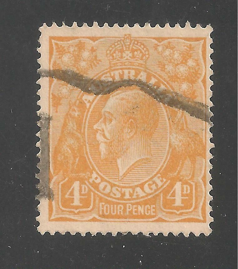 Австралия #31 (A4) FVF б/у - 1915 4p король Георг V - Изображение 1 из 1