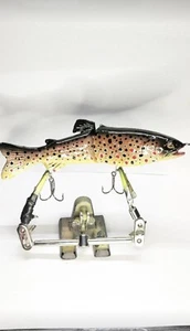 FULLY CUSTOM PAINTED BROWN TROUT GLIDE BAIT - Picture 1 of 3