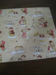 Vintage Holiday Christmas Gift Wrapping Paper Norcross AWAY IN A MANGER - new! - Picture 1 of 1