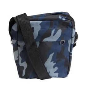 Sacoche Militaire Camouflage, Sac Bandoulière, Style Armée, bleu dominant. - Foto 1 di 3