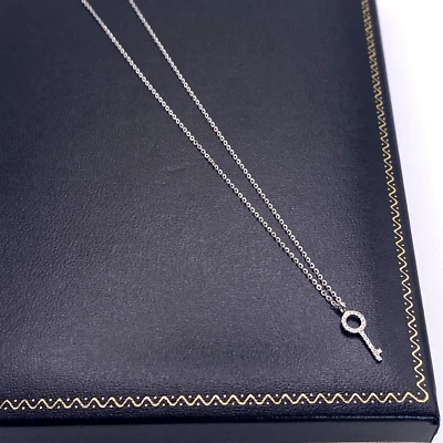 18K Gold Diamond Necklace 0.048cts Natural Diamond Solid Gold UK Hallmarked - Изображение 1 из 4