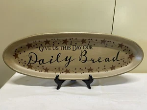 B Lloyd Stars/Berries Rustic Country DAILY BREAD Wooden Tray Hearthside Series - Picture 1 of 12