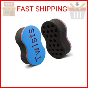 Twist Hair Sponge Brush Curl Sponge Big Holes for Women and Men Dread Foam Afro  - Picture 1 of 2