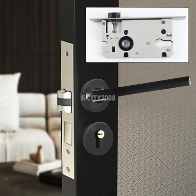 Классический европейский антикварный набор дверных рычажных замков с врезной ручкой - Изображение 1 из 4