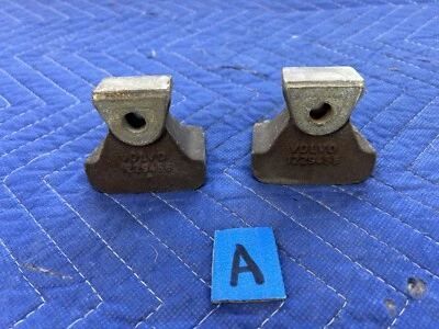 1975-1993 Volvo 240 242 244 245 Rear Caliper Impact Bumpers L & R OEM #3850E - Image 1 of 4