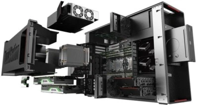 LENOVO P920 THINKSTATION NVIDIA 1x XEON SILVER 4215 32GB-ECC WIN CAD-WORKSTATION - Immagine 1 di 4