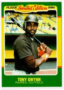 1986 Fleer Limited Edition TONY GWYNN (ex-mt) San Diego Padres