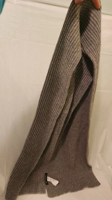 Banana Republic длинный ребристый шарф хлопок/нейлон/шерсть светло-коричневый 70 «Lx9,5» W - Изображение 1 из 4