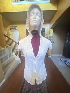 Justice Jazzy Sleeveless Hooded Sweater Size 14 - Picture 1 of 5