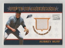 2003 Bazooka Piece of Americana Aubrey Huff Devil Rays Game Used Jersey BV$8