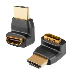 HDMI Winkel Adapter HB-Digital - 90° Grad gewinkelt - HDMI Stecker  HDMI Buchse - Afbeelding 1 van 6