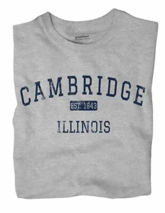 Cambridge Illinois IL T-Shirt EST - Picture 1 of 6