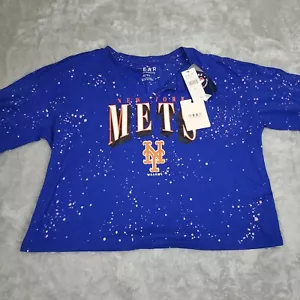 Women's WEAR by Erin Andrews Royal New York Mets Tie-Dye T-Shirt X-Large NWT - Picture 1 of 8