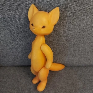 Vintage USSR Plastic Fox Doll Toy - 35cm - Picture 1 of 8