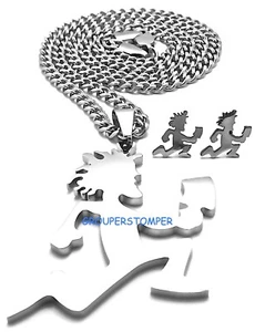 Juggalo Pendant Necklace Set with Earrings Insane - Picture 1 of 4