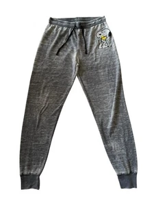 Peanuts Snoopy Pajama Lounge Pants Sleepwear Gray Women’s Size M 28x30 GUC - Picture 1 of 9