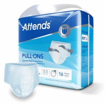 Attends Pull Ons Incontinence Pants Number 8 LARGE (Pack of 16) - Image 1 of 4