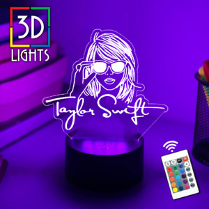 Taylor Swift Music 3D Night Light | Gift for Taylor Swift Fan