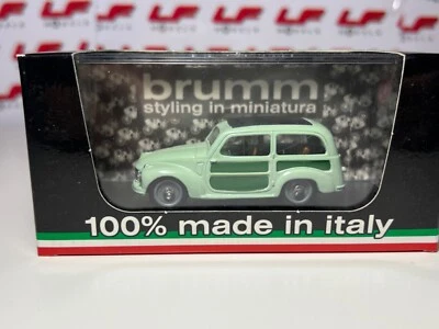 1:43 Fiat 500C Belvedere Chiusa 1951 verde chiaro R029-01 - Brumm - Immagine 1 di 4