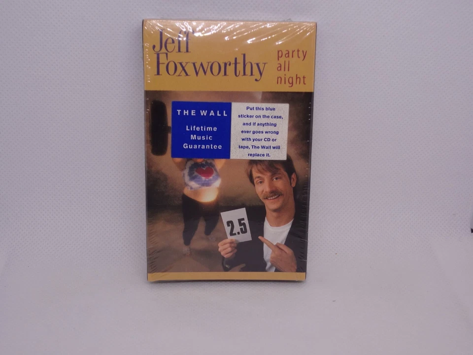 Party All Night [Single] - Jeff Foxworthy Cassette, Jun-1995, Warner Bros. - New - Image 1 of 3