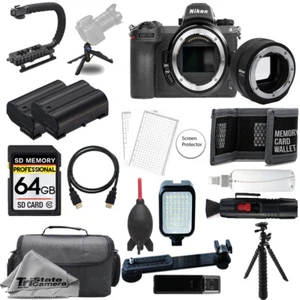 Nikon Z7 II Camera w/ FTZ Mount Adapter+64GB+Ext Battery+LED Flash-ULTIMATE Kit - Picture 1 of 12