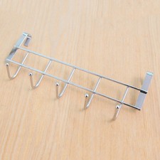Over The Door Hanging Hooks Rack Bath Towel Clothes Coat Holder Hanger