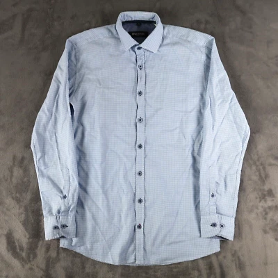 Pierre Balmain Paris Mens Dress Shirt S 37-38 Polka Dot Long Sleeve Button Up - Image 1 of 4